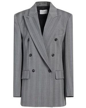 Sportmax Double-Breasted Blazer - Gray