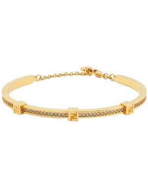 Fendi Forever Embellished Bracelet - Metallic