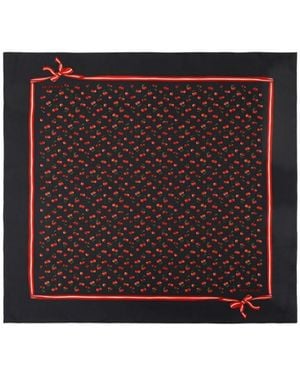 COACH Wave-Dot Square Scarf - Purple
