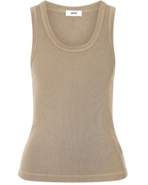 Agolde Crew Neck Vest - Natural