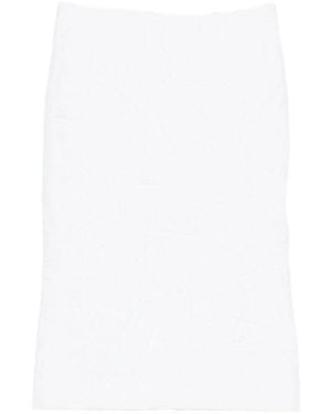ShuShu/Tong Crinkled-Effect Skirt - White