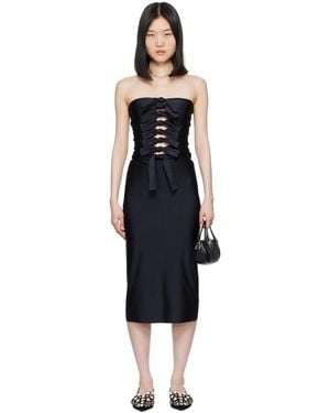 Coperni Jersey Knot Gala Dress - Black