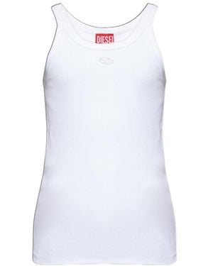 DIESEL Crew Neck Vest - White