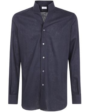 Mazzarelli Long-Sleeved Shirt - Blue