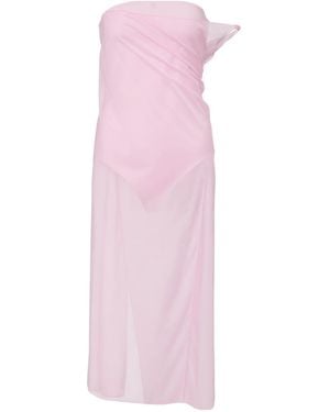 Courreges Draped Dress - Pink