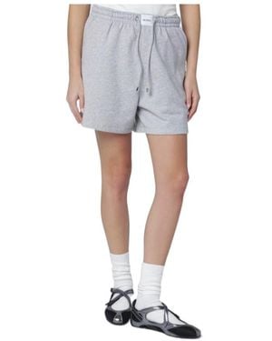 The Attico Cotton Shorts - Blue