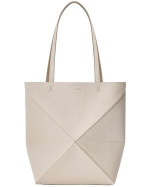 Loewe Medium Puzzle Fold Tote Bag - Natural