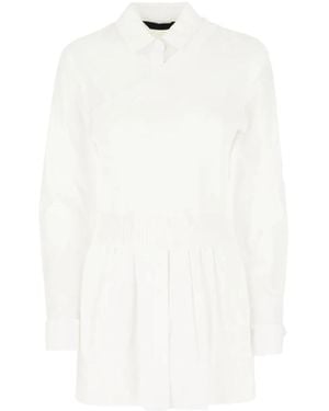 Juun.J Pleated Detail Shirt - White