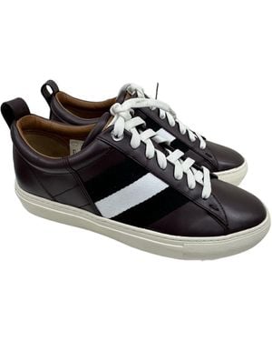 Bally Striped Strap Low-Cut Skate Shoes - Black