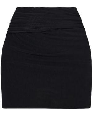 Wardrobe NYC Seethrough Mesh Mini Skirt - Black