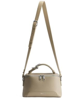 Dior Archie Zipped Bag With Strap - White