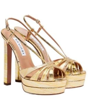 Aquazzura High-Heel Sandals - Metallic