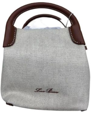Loro Piana Double-Handled Handbag - Grey