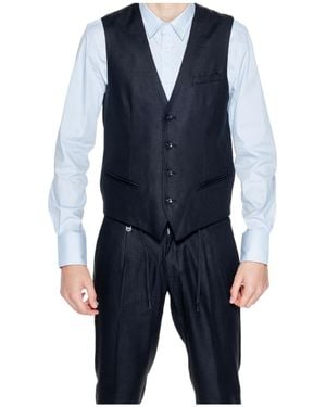Antony Morato Single-Breasted Vest - Blue