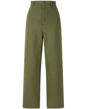 Wardrobe NYC Casual Pants With Belt Loops - Green