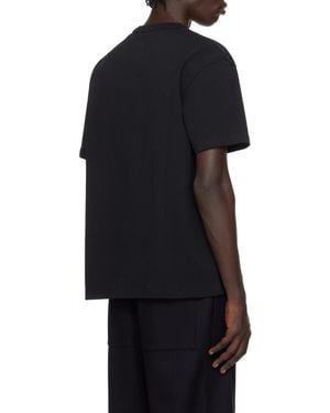 A.P.C. Flocked Logo Crewneck T-Shirt - Blue