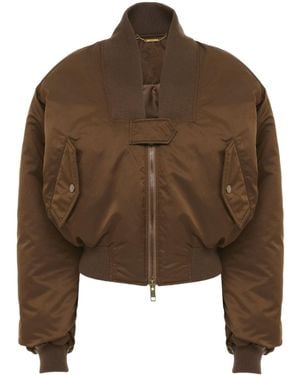 Chloé Chloé Zip-Up Bomber Jacket - Brown