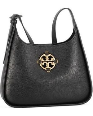 Tory Burch Miller Leather Shoulder Bag - Black