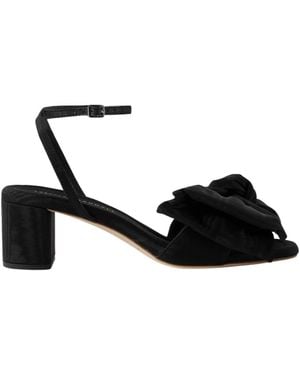 Loeffler Randall Minimalist Wavy Sandals - Black