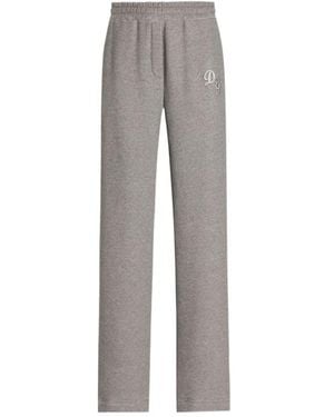 Dolce & Gabbana Logo-Patch Track-Pants - Gray