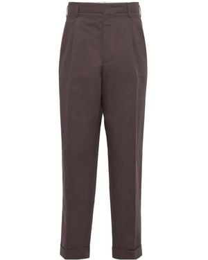 Brunello Cucinelli Tapered Trousers - Brown