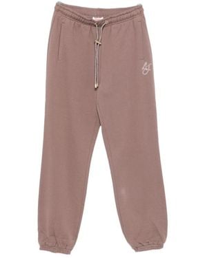 Liu Jo Embroidered Logo Drawstring Sweatpants - Gray