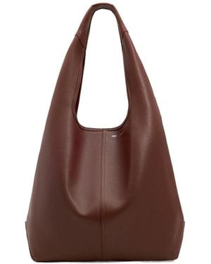 Ami Paris Burgundy Supple Leather Etienne Hobo Bag - Brown