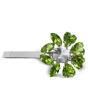 Simone Rocha Mini Heartbloom Hair Clip - Green