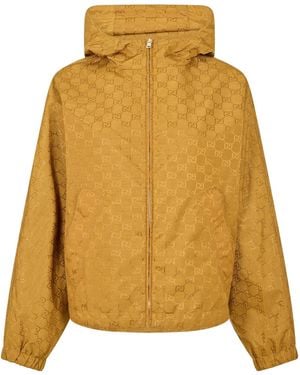 Gucci Cropped Windbreaker - Yellow