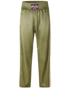 Palm Angels Solid Colour Casual Trousers - Green