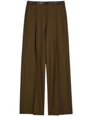 Loewe Straight-Leg Wool Pants - Green