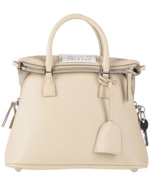 Maison Margiela Zip Fastening Handbag - Natural