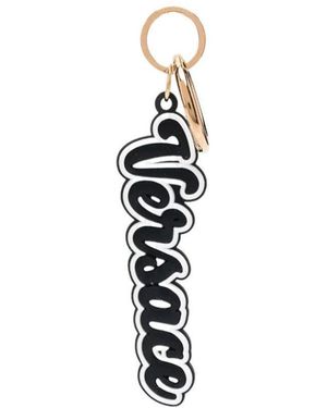 Versace Logo Key Ring - White