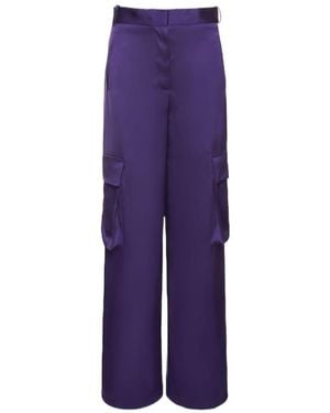 Versace Work Casual Pants - Purple