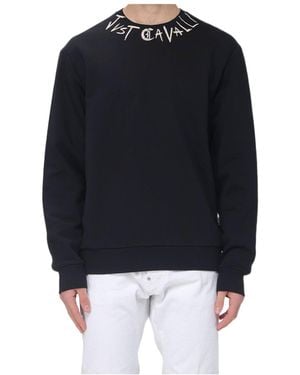 Just Cavalli Logo Crew Neck Sweatshirt - Blue