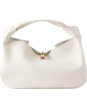 Gabriela Hearst Knotted Shoulder Bag - White
