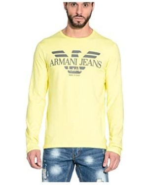 Armani Jeans Logo Details T-Shirt - Yellow