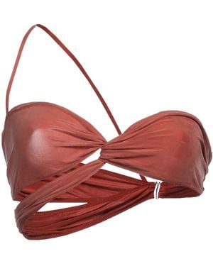 Jacquemus One-Shoulder Bikini Top - Red