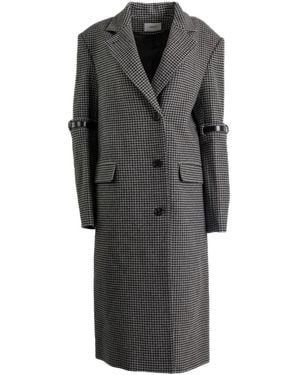 Coperni Houndstooth Strap Coat - Gray