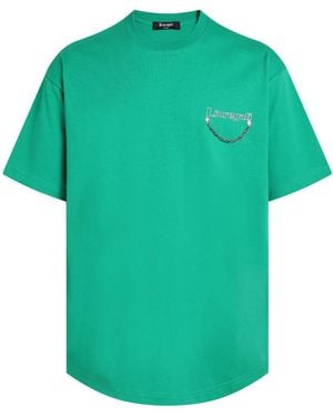 LIU REGALI Logo Details Short-Sleeved T-Shirt - Green