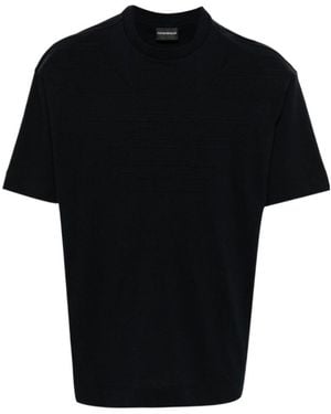 Emporio Armani Crew-Neck Cotton T-Shirt - Black