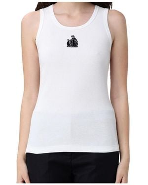 Lanvin Crew-Neck Tank Top - White