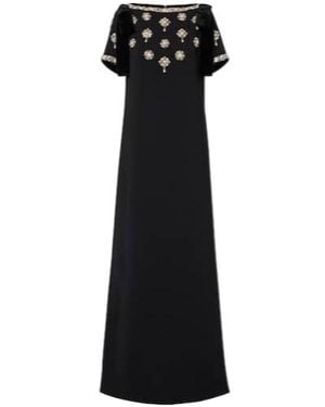 Carolina Herrera Embellished Gown - Black