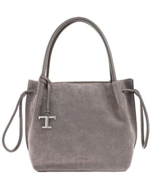 Tod's Drawstring Shoulder Bag - Grey