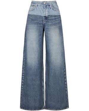Rag & Bone Miramar Sofie Printed Chambray Pants - Blue