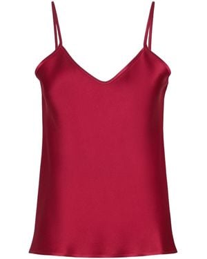 Max Mara Envers Satin Camisole Top - Red