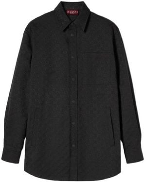 Gucci Gg Canvas Shirt - Black