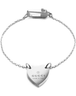 Gucci Logo Heart Bracelet - Metallic