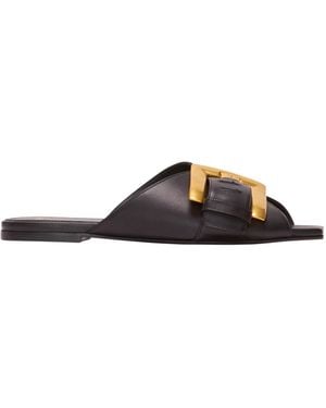 Balmain Anthem Sandals - Brown