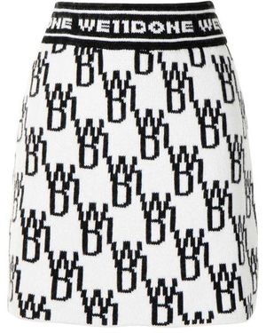 we11done Emblem Skirt - Black